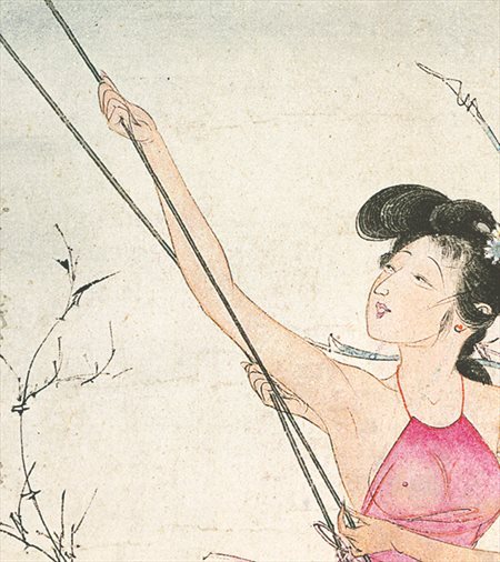 梓潼县-胡也佛的仕女画和最知名的金瓶梅秘戏图